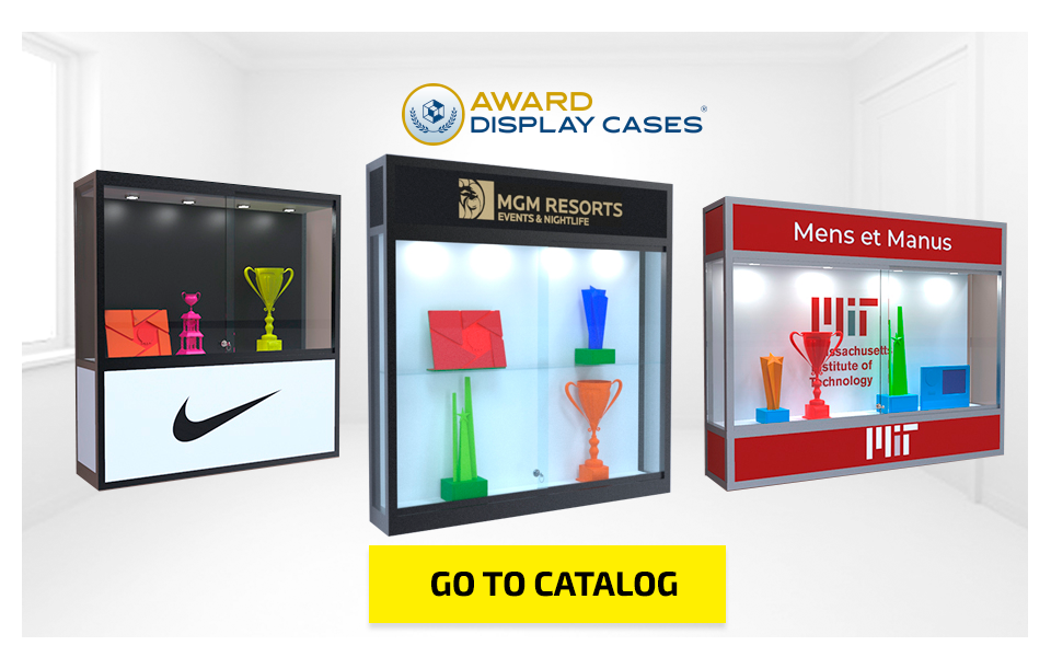 Trophy Wall Mounted Display Cases