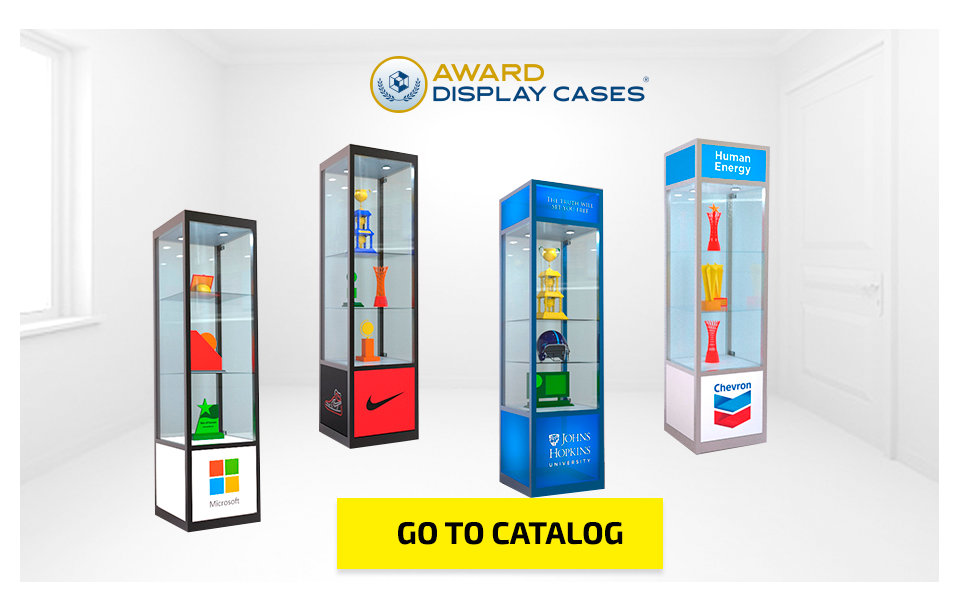Award Tower Display Cases